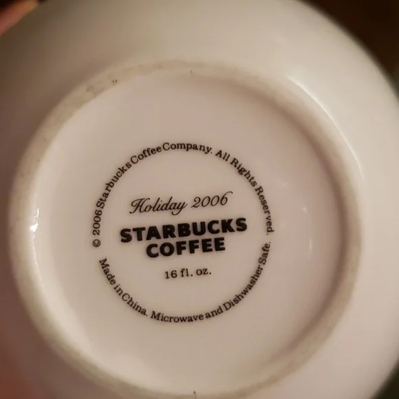 🌲Starbucks Holiday 2006 Ceramic 16oz Mug - Picture 7 of 10